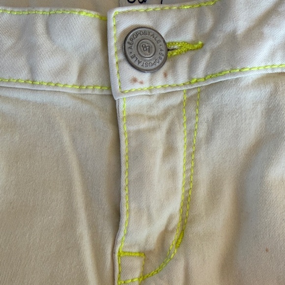 Women's Lime Green Aeropostale Skinny Jeans - Picture 3 of 6